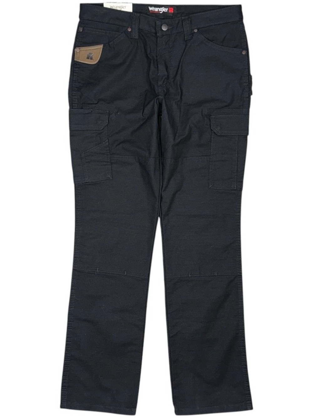 NEW Wrangler Riggs Womens Workwear Ripstop Ranger Slim Cargo Pants Black 12 x 32